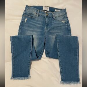 FRAME - Le High Cropped Skinny Jeans - size 28